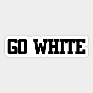 Color Wars- Go White Sticker
